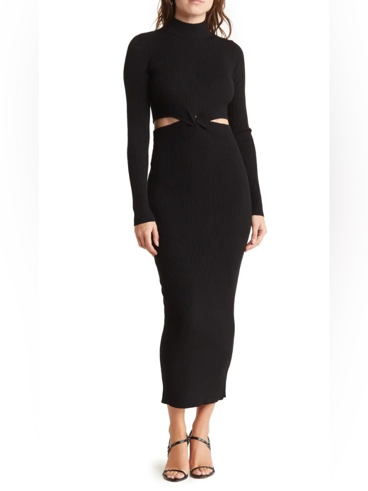 Torn By Ronny Kobo Opal Knit Cutout Dress Size Xs